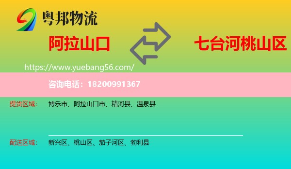 阿拉山口市到桃山區(qū)物流