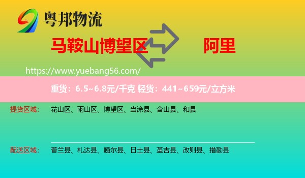 博望區(qū)到阿里物流