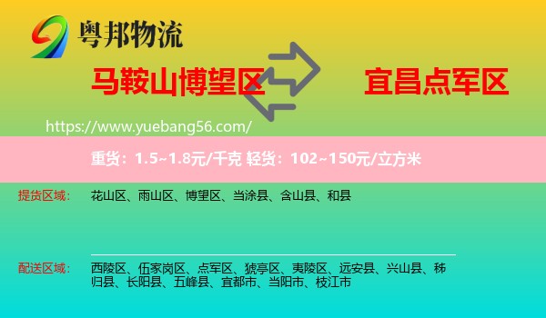 博望區(qū)到點(diǎn)軍區(qū)物流