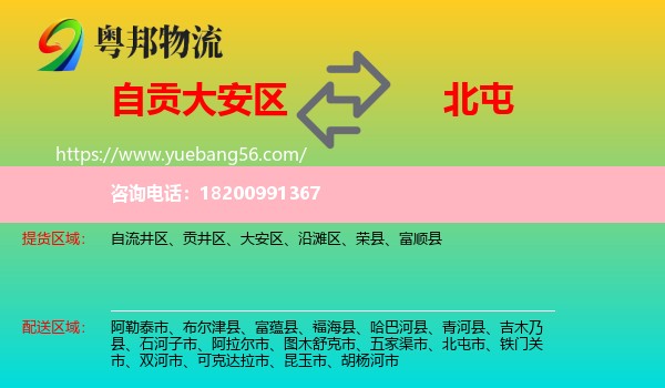大安區(qū)到北屯市物流