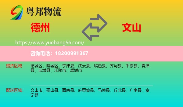 德州到文山物流