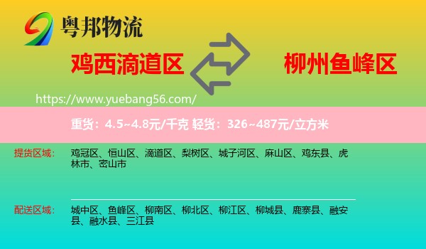 滴道區(qū)到魚峰區(qū)物流