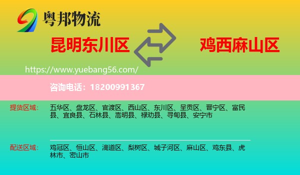 東川區(qū)到麻山區(qū)物流