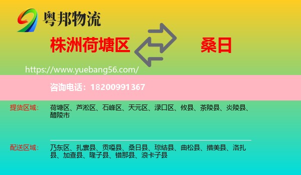 荷塘區(qū)到桑日縣物流