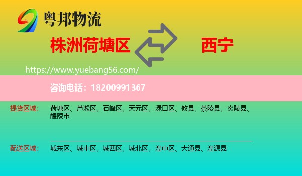 荷塘區(qū)到西寧物流