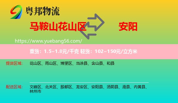 花山區(qū)到安陽物流