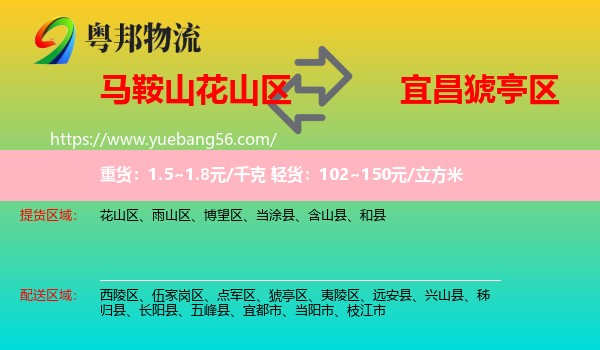 花山區(qū)到猇亭區(qū)物流
