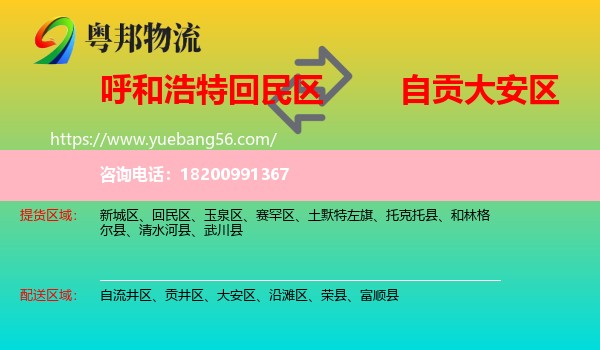 回民區(qū)到大安區(qū)物流