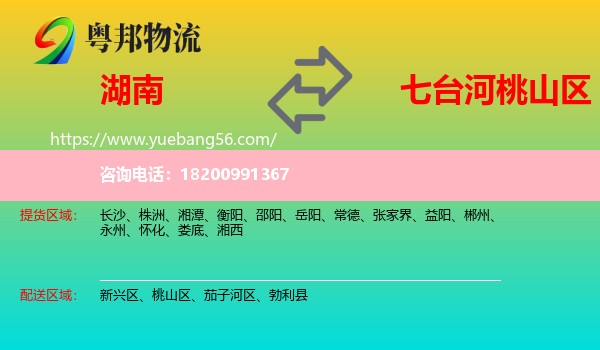 湖南到桃山區(qū)物流