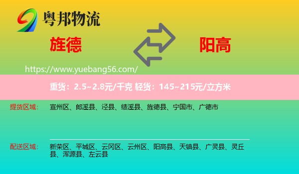 旌德縣到陽高縣物流