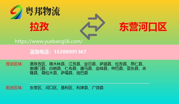 拉孜縣到河口區(qū)物流