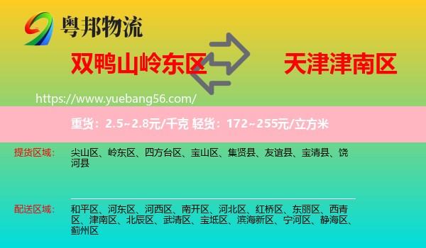 嶺東區(qū)到津南區(qū)物流