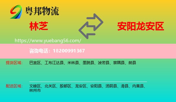 林芝到龍安區(qū)物流