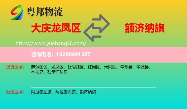龍鳳區(qū)到額濟納旗物流