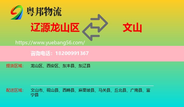 龍山區(qū)到文山物流