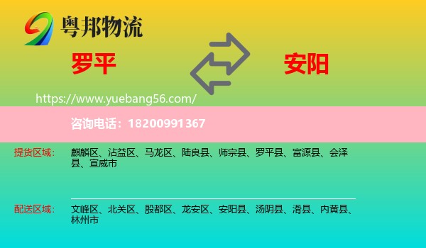 羅平縣到安陽物流