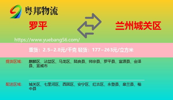 羅平縣到城關(guān)區(qū)物流