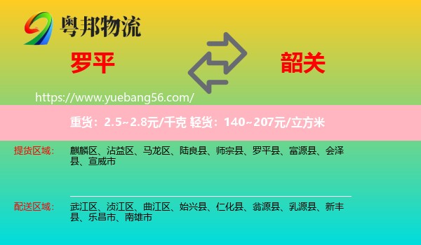 羅平縣到韶關(guān)物流