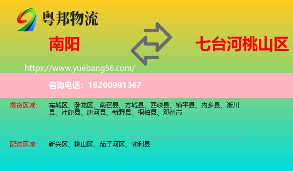南陽(yáng)到桃山區(qū)物流