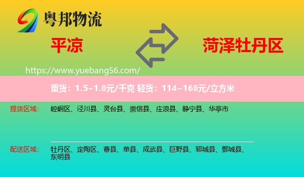 平?jīng)龅侥档^(qū)物流
