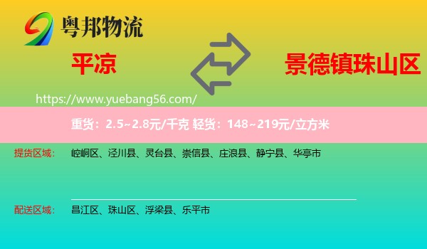 平?jīng)龅街樯絽^(qū)物流