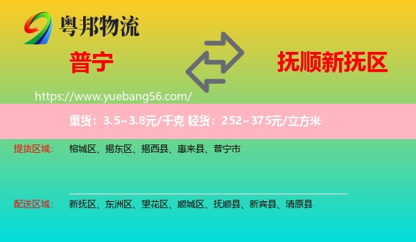 普寧市到新?lián)釁^(qū)物流