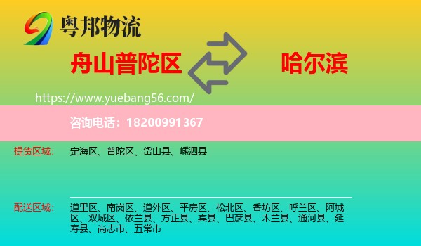 普陀區(qū)到哈爾濱物流