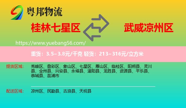 七星區(qū)到?jīng)鲋輩^(qū)物流