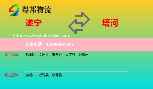 遂寧到塔河縣物流