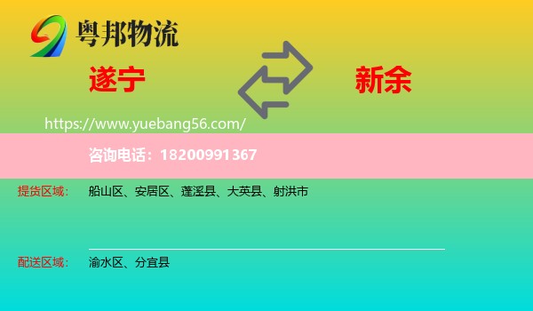 遂寧到新余物流