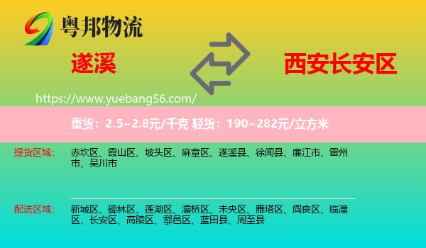 遂溪縣到長安區(qū)物流