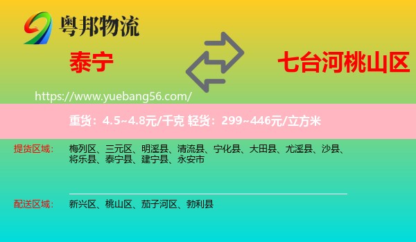 泰寧縣到桃山區(qū)物流