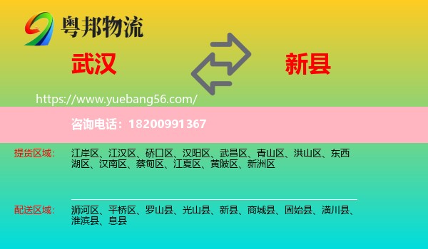 武漢到新縣物流