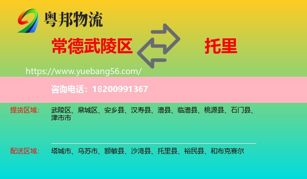 武陵區(qū)到托里縣物流