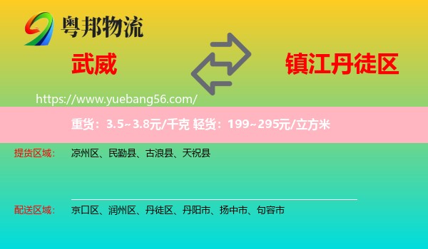 武威到丹徒區(qū)物流