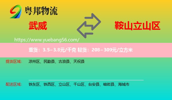 武威到立山區(qū)物流