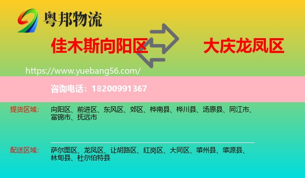向陽(yáng)區(qū)到龍鳳區(qū)物流