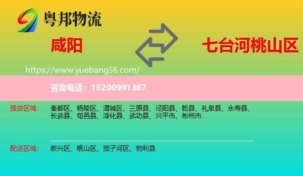 咸陽到桃山區(qū)物流