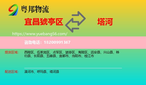 猇亭區(qū)到塔河縣物流