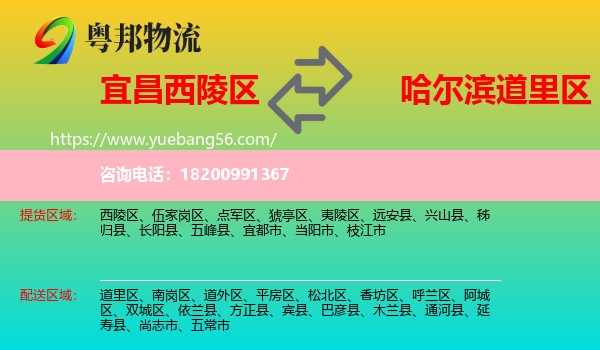 西陵區(qū)到道里區(qū)物流