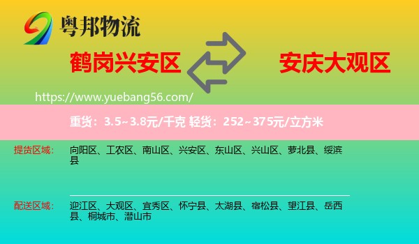 興安區(qū)到大觀區(qū)物流