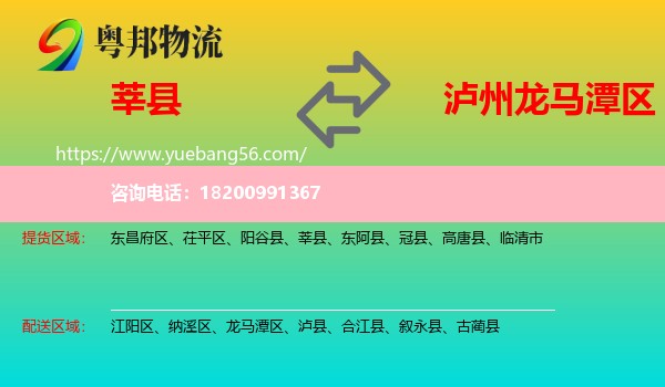 莘縣到龍馬潭區(qū)物流