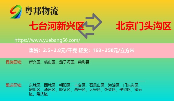 新興區(qū)到門頭溝區(qū)物流
