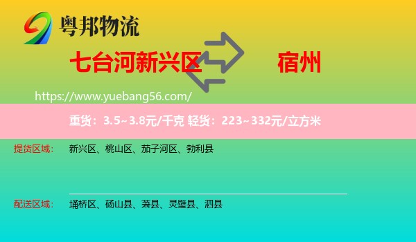 新興區(qū)到宿州物流