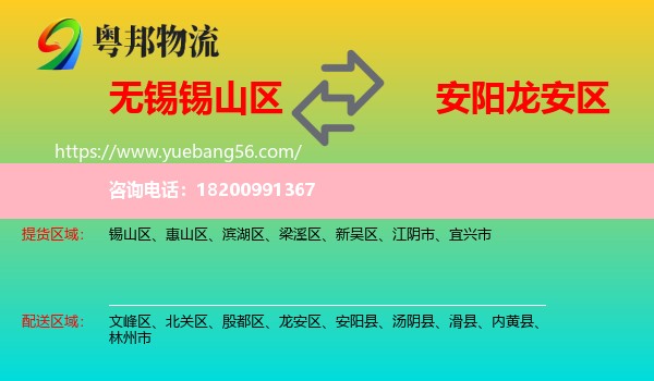 錫山區(qū)到龍安區(qū)物流