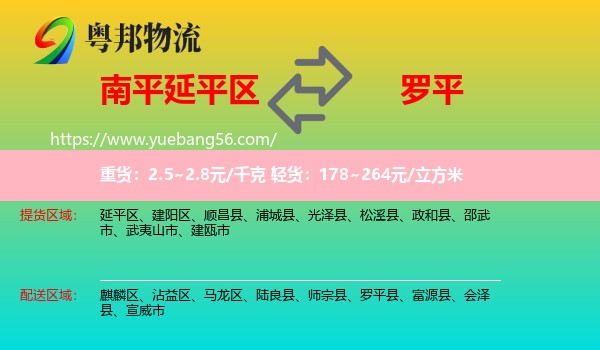 延平區(qū)到羅平縣物流