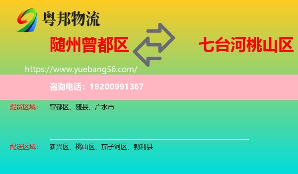 曾都區(qū)到桃山區(qū)物流