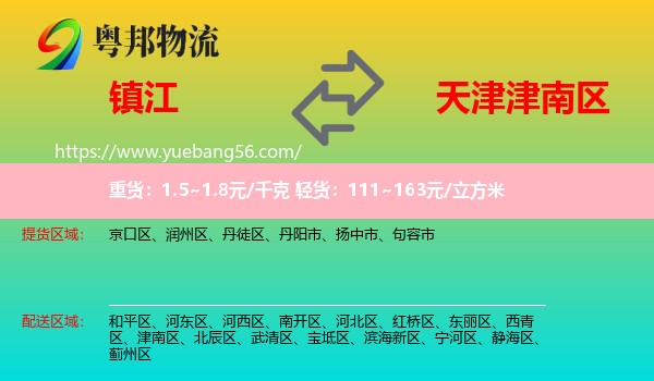 鎮(zhèn)江到津南區(qū)物流